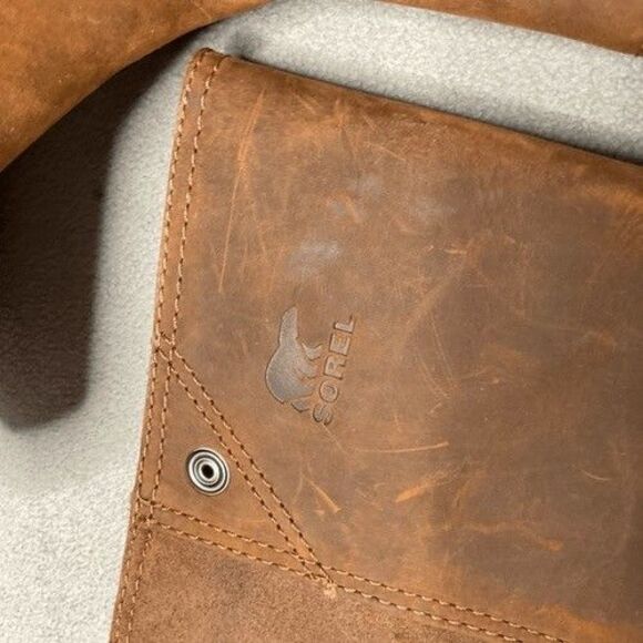 NWOB Sorel NL2108-260 Leather Knee High Pull On Winter Slim Boots Women Size 11 - Picture 6 of 11